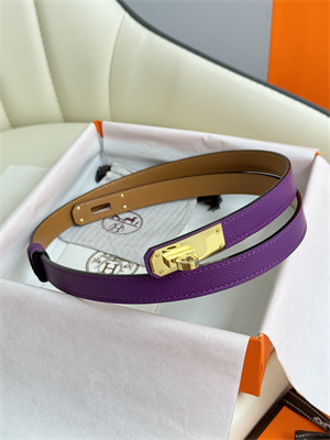 Hermes Kelly 18 Belt Epsom Leather Gold Hardware Purple