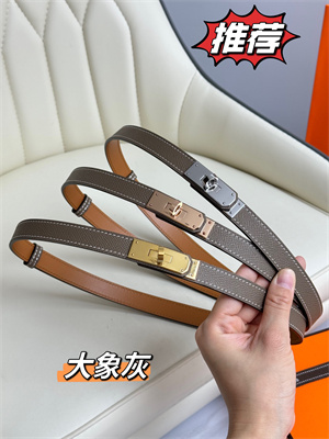 Hermes Kelly 18 Belt Epsom Leather Rose Gold Hardware Etoupe