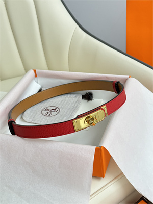 Hermes Kelly 18 Belt Epsom Leather Gold Hardware Red