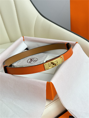 Hermes Kelly 18 Belt Epsom Leather Gold Hardware Orange
