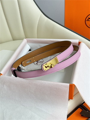 Hermes Kelly 18 Belt Epsom Leather Gold Hardware Peach Pink