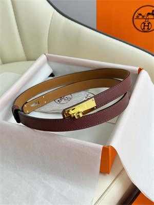 Hermes Kelly 18 Belt Epsom Leather Gold Hardware Burgundy