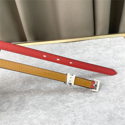 Hermes Pop H Guillochee 15 belt 15MM Cowhide Red