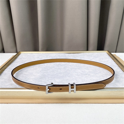 Hermes Pop H Guillochee 15 belt 15MM Cowhide Brown