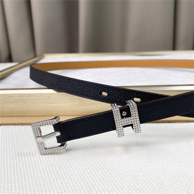 Hermes Pop H Guillochee 15 belt 15MM Cowhide Black