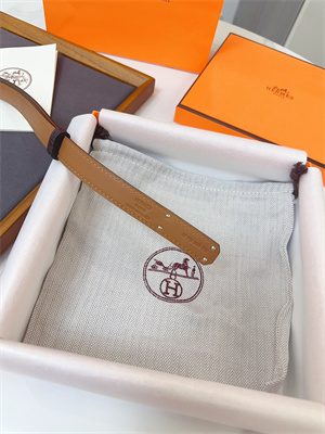 Hermes Kelly 18 Belt Cowhide Leather Gold Hardware Burgundy/Brown