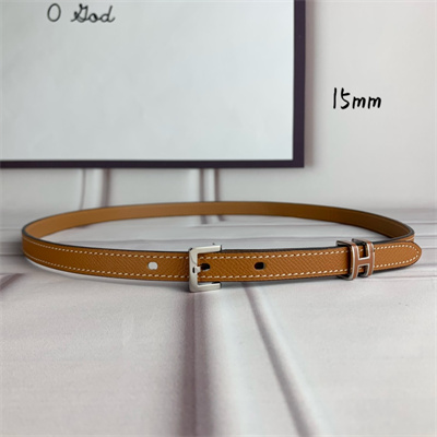 Hermes Pop H 15 belt Empsom Leather Brown