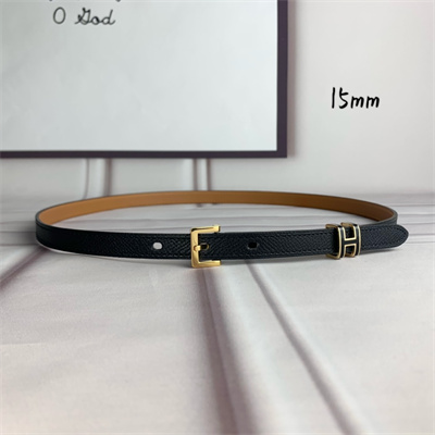 Hermes Pop H 15 belt Empsom Leather Black/Brown