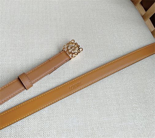 Loewe Belt In Calfskin 20MM Gold Hardware Brown