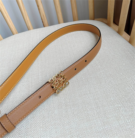 Loewe Belt In Calfskin 20MM Gold Hardware Brown