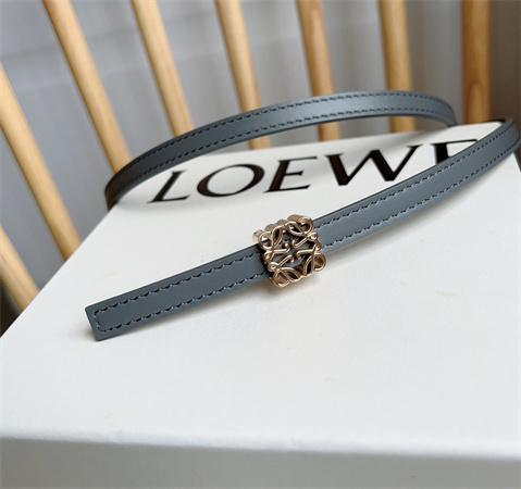 Loewe Belt In Calfskin 10MM Gold Hardware Blue
