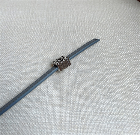 Loewe Belt In Calfskin 10MM Silver Hardware Blue