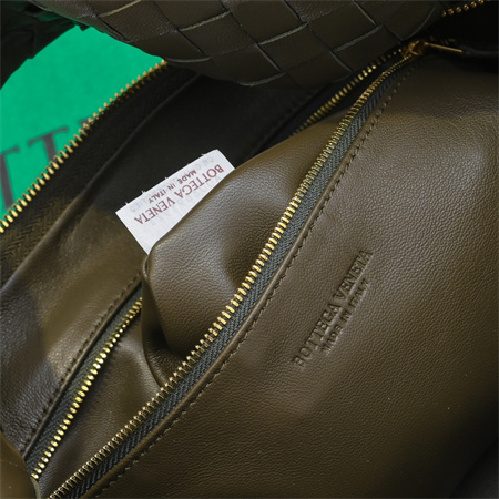 BV Small Jodie In Lambskin Leather Kaki Color