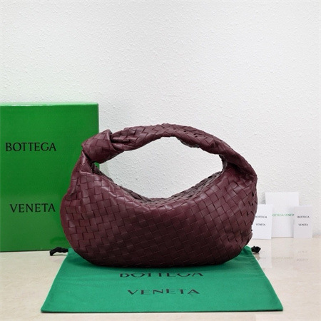 BV Small Jodie In Lambskin Leather Burgundy Color