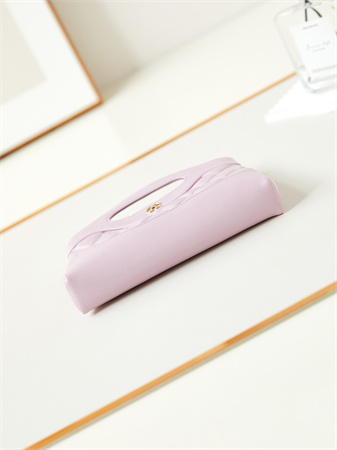 Cha.nel 31 Nano Chain Bag Lambskin Gold Tone Metal Lilac AS3656