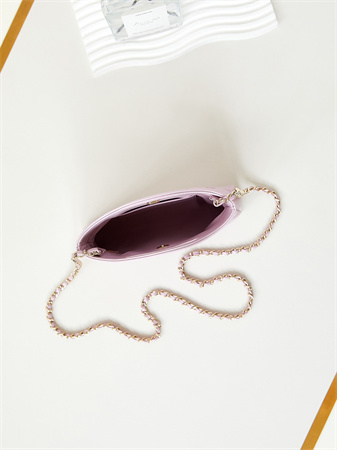 Cha.nel 31 Nano Chain Bag Lambskin Gold Tone Metal Lilac AS3656