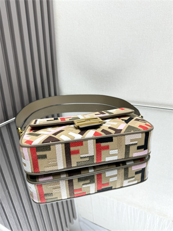 Fen.di Baguette Multicolor FF Canvas Bag