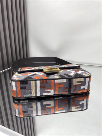 Fen.di Baguette Multicolor FF Canvas Bag