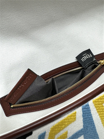 Fen.di Baguette Multicolor FF Canvas Bag