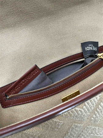 Fen.di Baguette FF Canvas Bag