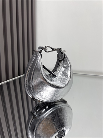 Fendigraphy Nano Leather Bag Silver/Silver