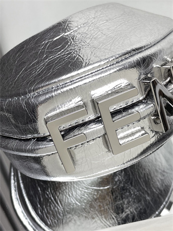 Fendigraphy Nano Leather Bag Silver/Silver