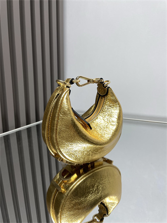 Fendigraphy Nano Leather Bag Gold