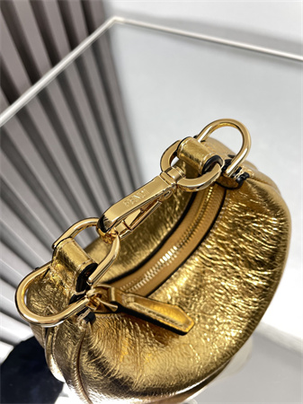 Fendigraphy Nano Leather Bag Gold