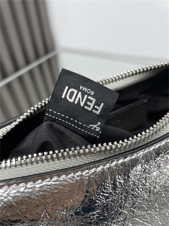 Fendigraphy Mini Leather Bag Silver/Silver