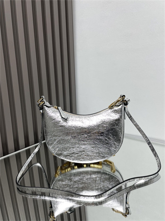 Fendigraphy Mini Leather Bag Silver/Gold