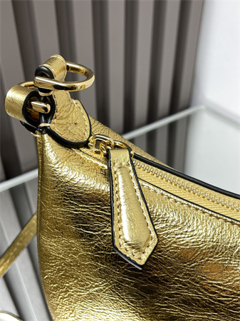 Fendigraphy Mini Leather Bag Gold