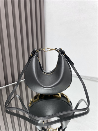 Fendigraphy Mini Leather Bag Dk Grey