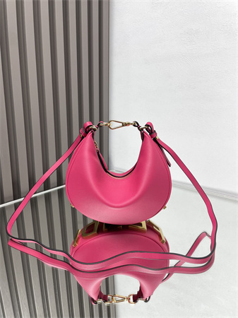 Fendigraphy Mini Leather Bag Hot Pink