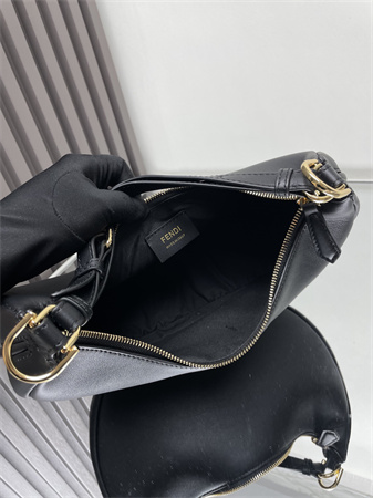 Fendigraphy Small Leather Bag Black