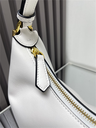 Fendigraphy Small Leather Bag White