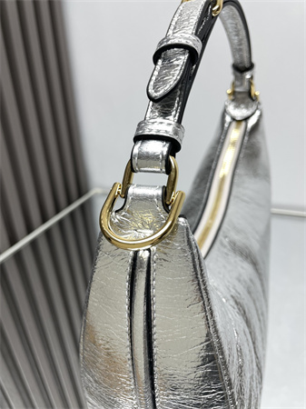 Fendigraphy Small Leather Bag Silver/Gold