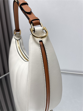 Fendigraphy Small Leather Bag White