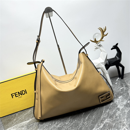 Fendi Simply Large Calfskin Bgg Brown Color
