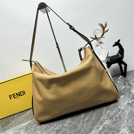 Fendi Simply Large Calfskin Bgg Brown Color