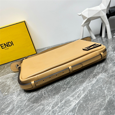 Fendi Simply Medium Calfskin Bgg Brown Color