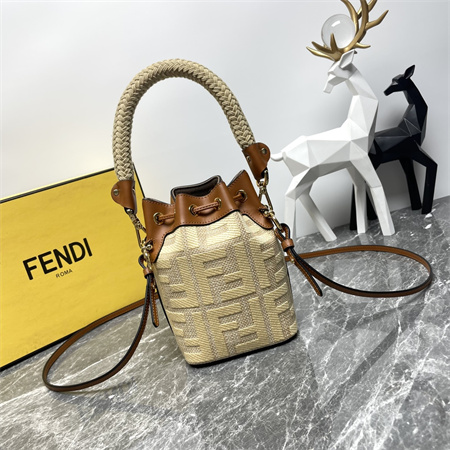 Fen.di MON TRESOR Nature Raffia Mini Bag