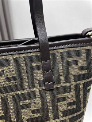 Fendi Roll Mini Tote Bag FF jacquard