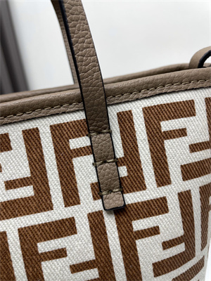 Fendi Roll Mini Tote Bag FF jacquard