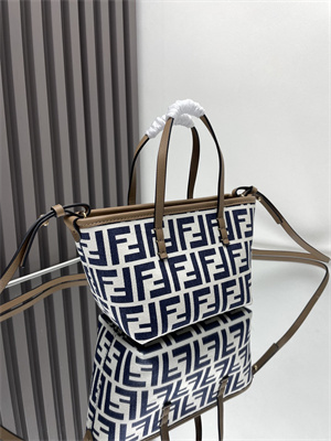Fendi Roll Mini Tote Bag FF jacquard