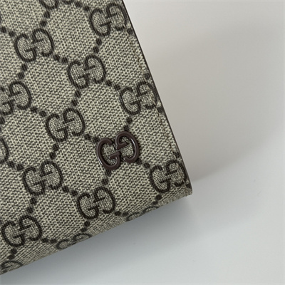 Gu.cci  Pouch With GG Details Supreme Canvas 768255