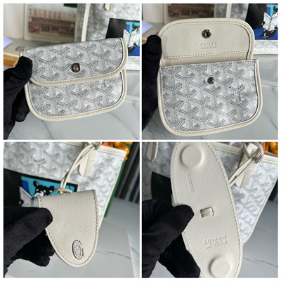 Goyard Anjou Mini Bag Chevroches Calfskin & Goyardine Canvas