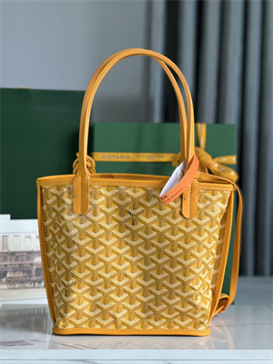 Goyard Anjou Mini Bag Chevroches Calfskin & Goyardine Canvas