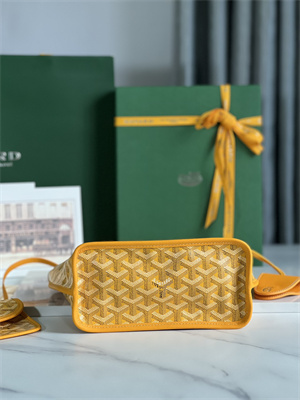 Goyard Anjou Mini Bag Chevroches Calfskin & Goyardine Canvas