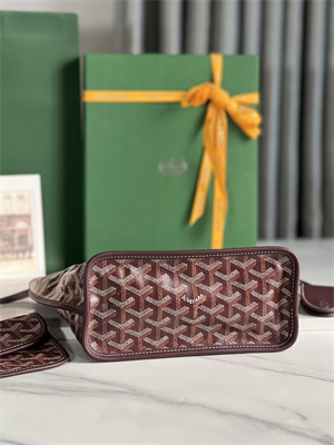 Goyard Anjou Mini Bag Chevroches Calfskin & Goyardine Canvas