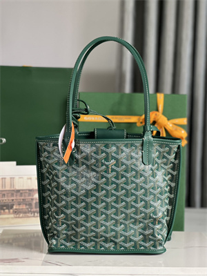 Goyard Anjou Mini Bag Chevroches Calfskin & Goyardine Canvas